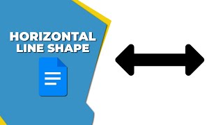 How to insert a horizontal line shape in Google Docs