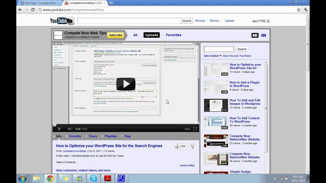 How To Add A Youtube Video To Your Wordpress Site Youtube How To Add A Youtube Video To Your Wordpress Site Youtube