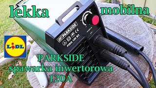 Spawarka inwertorowa 120 A PARKSIDE PISG 120 B3 mobilna mała i lekka