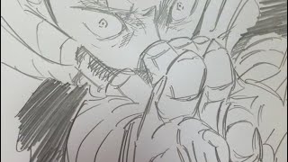 【呪術廻戦】♯413 虎杖悠仁一発描き【Jujutsu Kaisen drawing with a pencil】