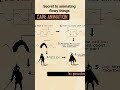 secret to animating capes and flowy things #tutorials #animation #pixelart #tips #art #tiktokvideo