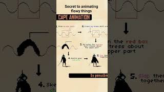 secret to animating capes and flowy things #tutorials #animation #pixelart #tips #art #tiktokvideo