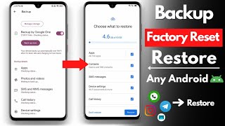 How to Complete Data Backup, Factory Reset \u0026 Restore Backup in any Android Phone in Hindi 2023