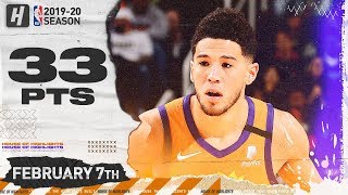 Devin Booker 33 Points Full Highlights | Rockets vs Suns | February 7, 2020