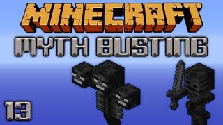 Looting On Wither Skulls \u0026 Nether Stars [Minecraft Myth Busting 13]