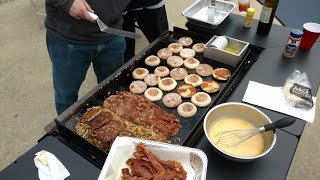 Breakfast on the BlackStone Griddle - The Hungry Man Special