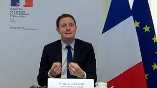 Webinar on 'The EU in 2030' with Clément Beaune, Minister of State for European Affairs, France