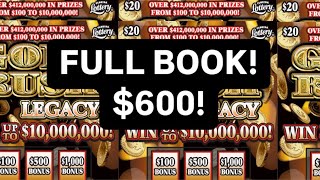 🔴 LIVE Scratching a $600 Full Book: Gold Rush Legacy Scratch Offs!