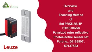 Overview \u0026 Teaching method of  PRK5.R3/4P DTKS 30x50 photoelectric sensor Partno.50138507 , 50137583