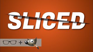 GIMP Text Effect Tutorial Sliced Text