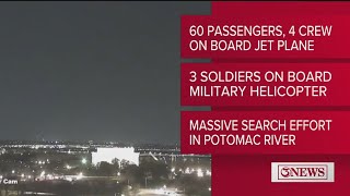 LIVE: Crews search wreckage of American Airlines flight after midair crash with military helicopter