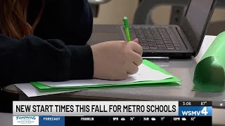 Metro Nashville Public Schools’ to launch new 2026-27 school start times in August