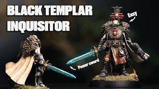 How to Paint an Easy Black Templar Space Marines but it's an Inquisitor