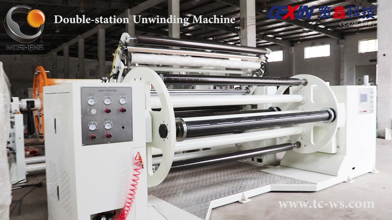 WS New Double Station Rotating Type Unwinding Machine/Unwinder - YouTube