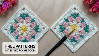 Crochet a VERY EASY Granny Square for Beginners 🥰