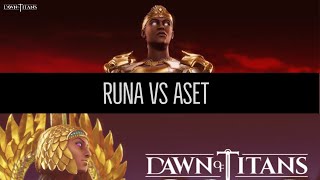 Dawn of Titans Runa VS Aset