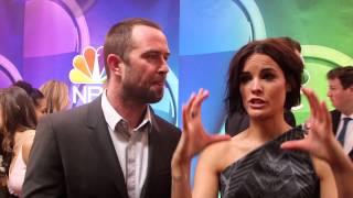 The Blindspot: Sullivan Stapleton \u0026 Jaimie Alexander 2015 NBC Upfronts Red Carpet Interviews