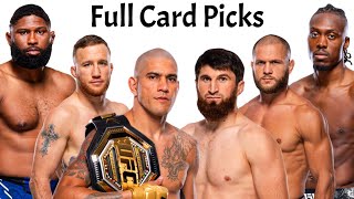 My Full Card Predictions \u0026 Breakdown For UFC 313