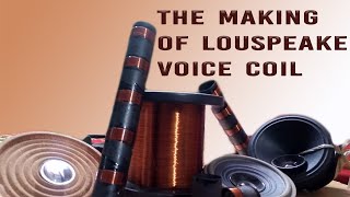 the making of a loudspeaker voice coil || How to make voice coil at home |in hindi |speaker 🔊🔊