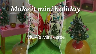 ASMR Satisfying with unboxing MGA’s Mini Verse I Make it mini Holiday #asmr #nornnoyvlogs