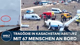 FLUGZEUGABSTURZ IN KASACHSTAN: 30 Tote - 32 Menschen aus den Trümmern gerettet - Ursache unklar