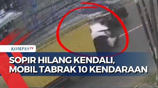 Kecelakaan Beruntun di Tangerang, Sopir Mobil Hilang Kendali Tabrak 10 Kendaraan