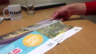Cross Folded Printed Leaflet