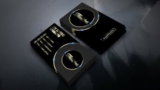 Luxury business card design - adobe photoshop cc