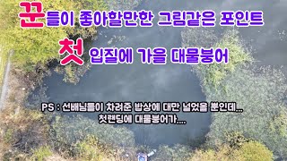 선배님들이 차린 밥상에 대만 널었을 뿐인데 첫입질에 4짜로 시작 ?? 충남부여 배스터 붕어낚시