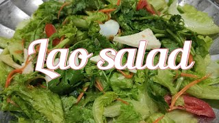 ຍຳສະລັດລາວ Lao salad 🇱🇦