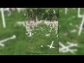 Man drives through Memorial Day cross display