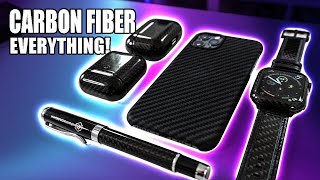 Ultimate Carbon Fiber Setup - Full body Apple Watch, Airpods and MORE! Pitaka \u0026 Monocarbon