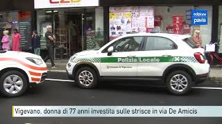 Vigevano, donna di 77 anni investita sulle strisce in via De Amicis