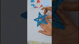 Diy Christmas star making idea 2024#craft#shorts#diy#icecreamstickstar#youtubeshorts#christmascrafts