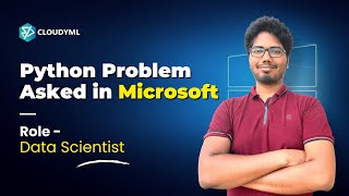 Python Problem Asked in MICROSOFT | Data Science Interview Questions