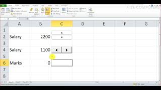 How to use VBA SpinButton & ScrollBar