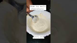 How to melt white chocolate | Simple trick to melt chocolate using microwave #bestuniquerecipes