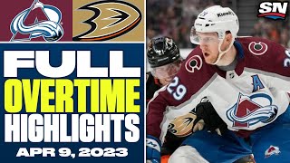 Colorado Avalanche vs. Anaheim Ducks | FULL Overtime Highlights - April 9, 2023