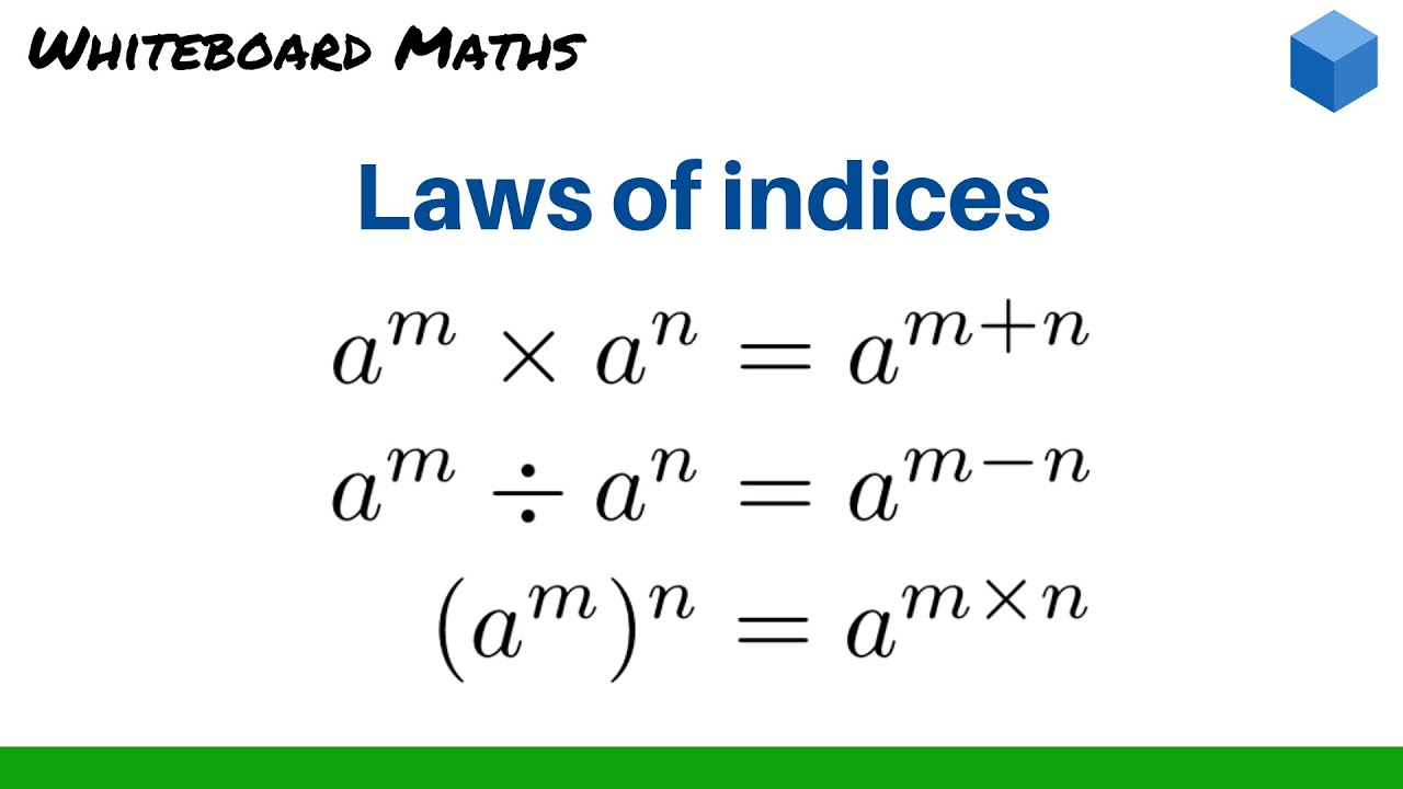 Indices Rules Indices Math Maths Math Methods Indices Revise Algebra