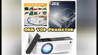 QKK V08 Projector unboxing review