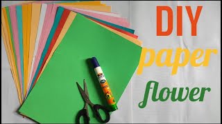 Paper craft/waste newspaper idea/paper flower craft