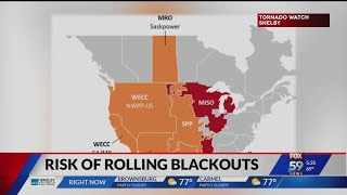 Risk of rolling blackouts in Indiana with summer heat