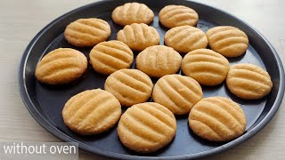 Cookies without oven and butter | Cookies recipe without oven | Sadika's Kitchen