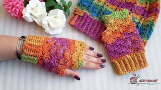 كروشيه جوانتي بغرزة  الصدفة المصمتة _ shell solid stitch