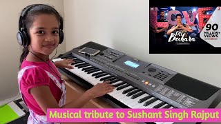 Dil Bechara Title track Piano Cover by Riya | Tribute to Sushant Singh Rajput | Riya Rhythms