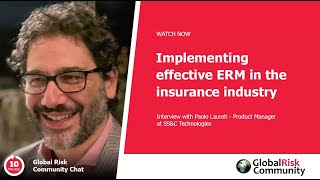 GRC Chat #84 - Insurance Industry Transformation Through ERM Implementation with Paolo Laureti