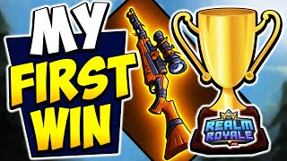 My FIRST WIN vs Pros | Competitive Realm Royale