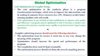 Global Optimization With Example Control Flow Analysis Data Flow Analysis with Example 720p