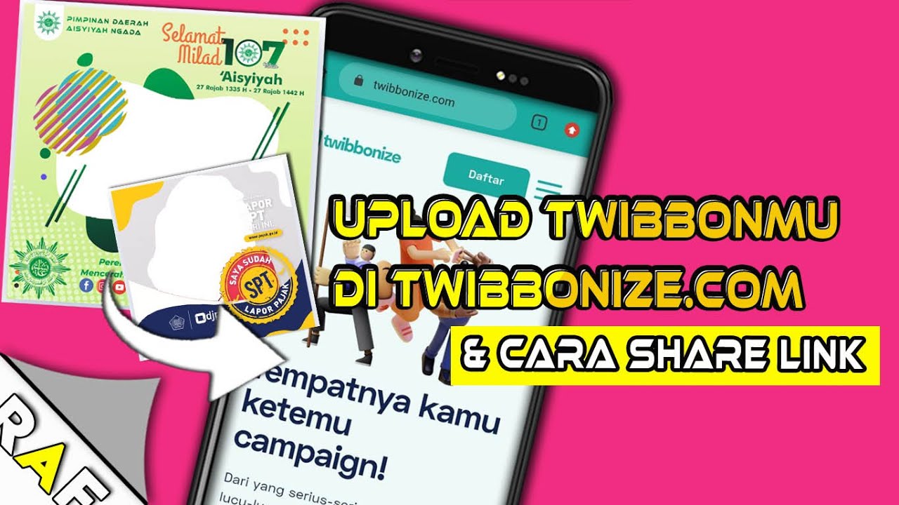 Inilah Cara Upload Twibbon Di Website Twibbonize - YouTube