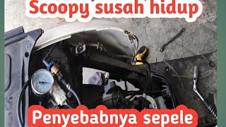 Honda scoopy fi susah hidup caranya gampang